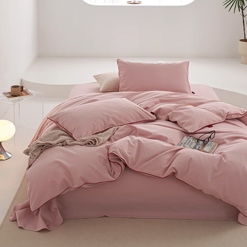 7color simple piping bedlinen set