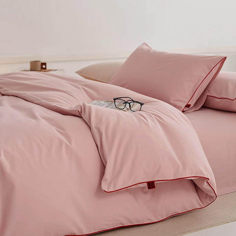 7color simple piping bedlinen set