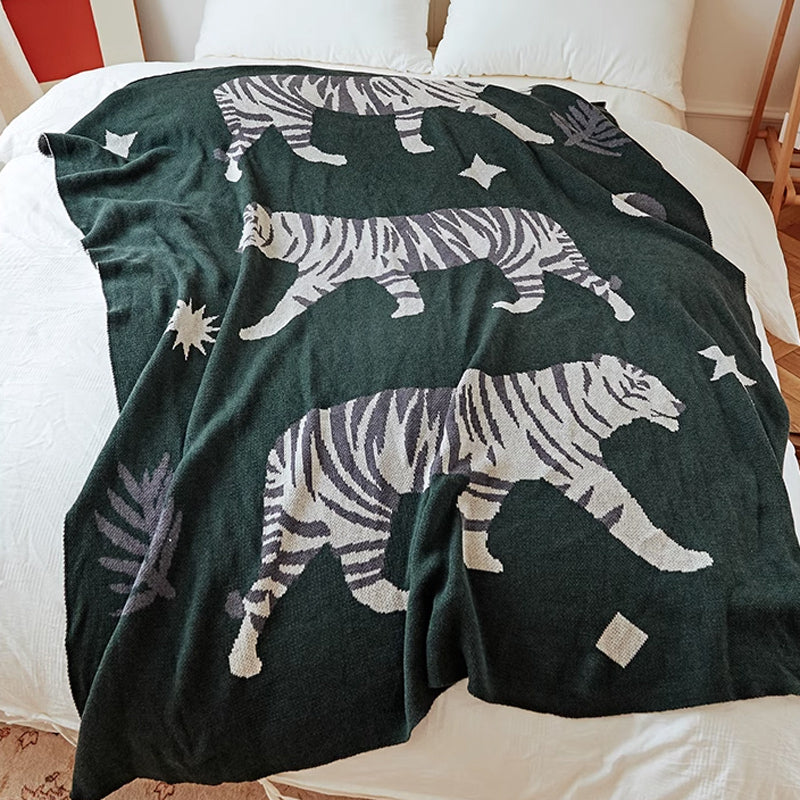 4color tiger blanket