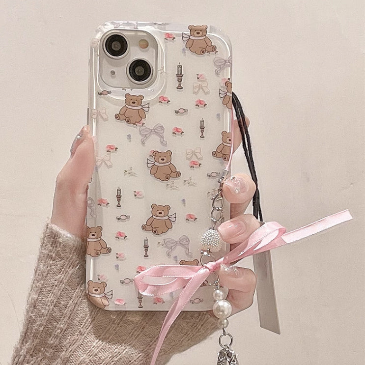 2design bear ribbon iPhone case
