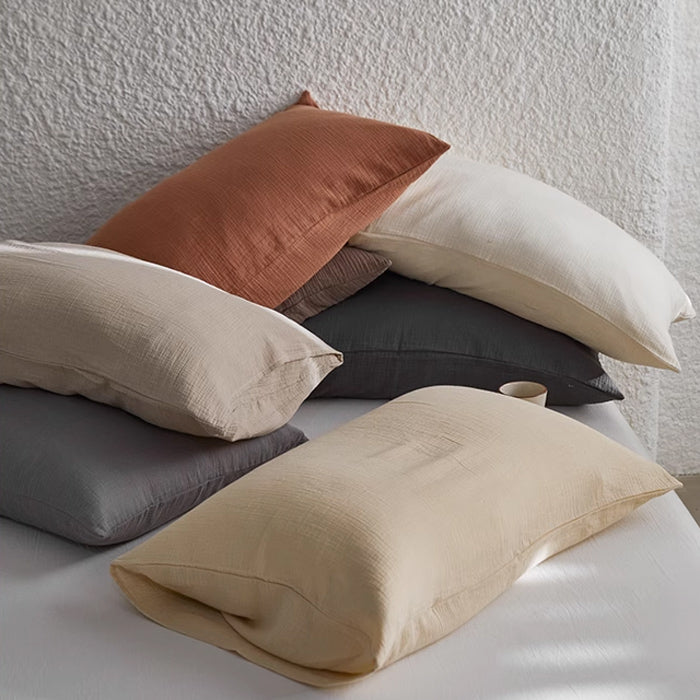 7color double gauze pillow sheets