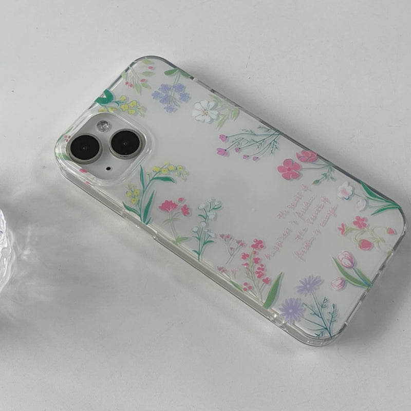milky botanical iPhone case