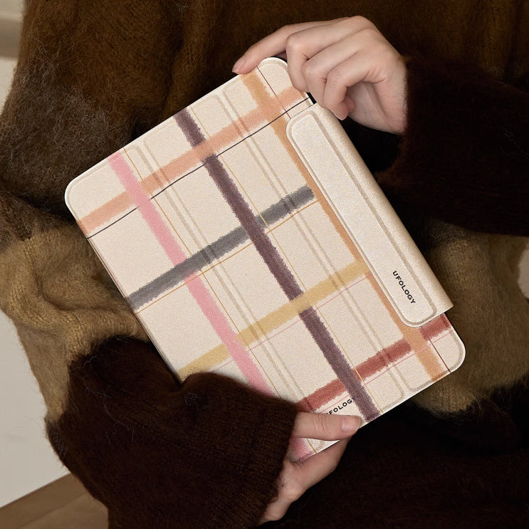 natural check iPad case