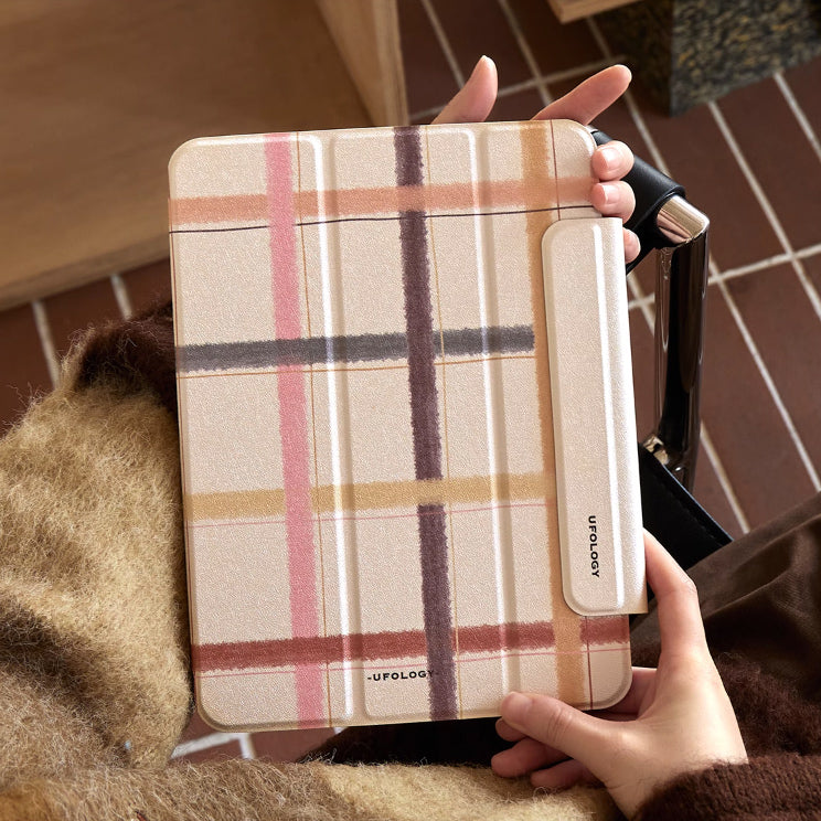 natural check iPad case