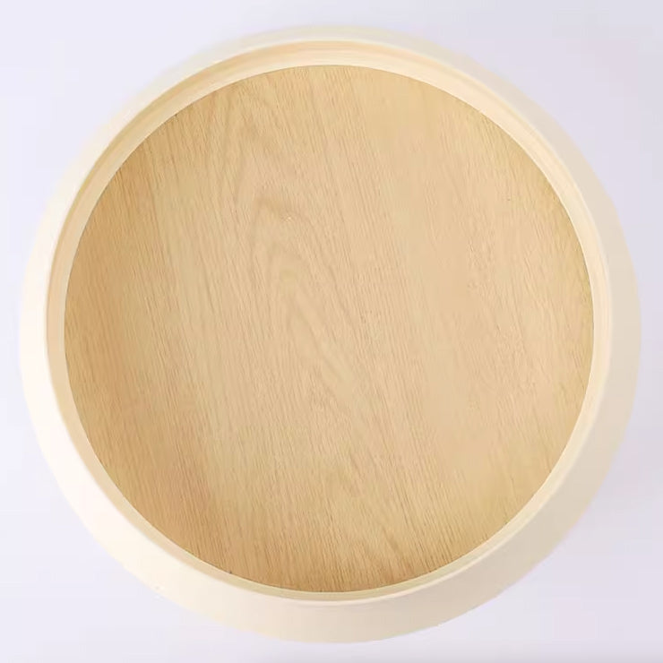 5color round wood tray