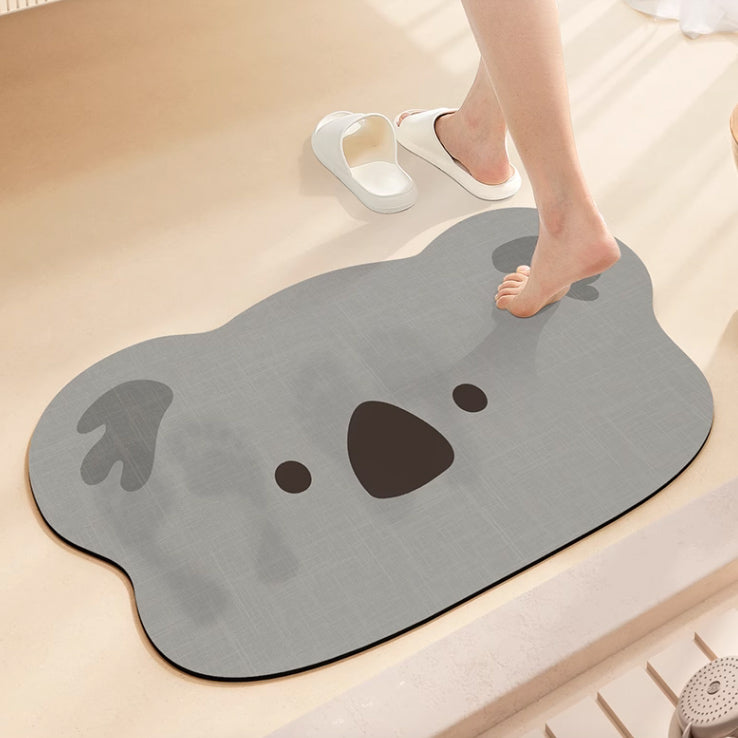 6design animal face bath mat