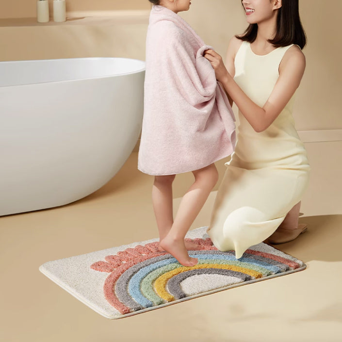 6design natural pop bath mat