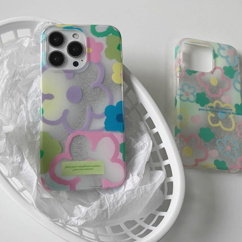 2design pastel flower iPhone case