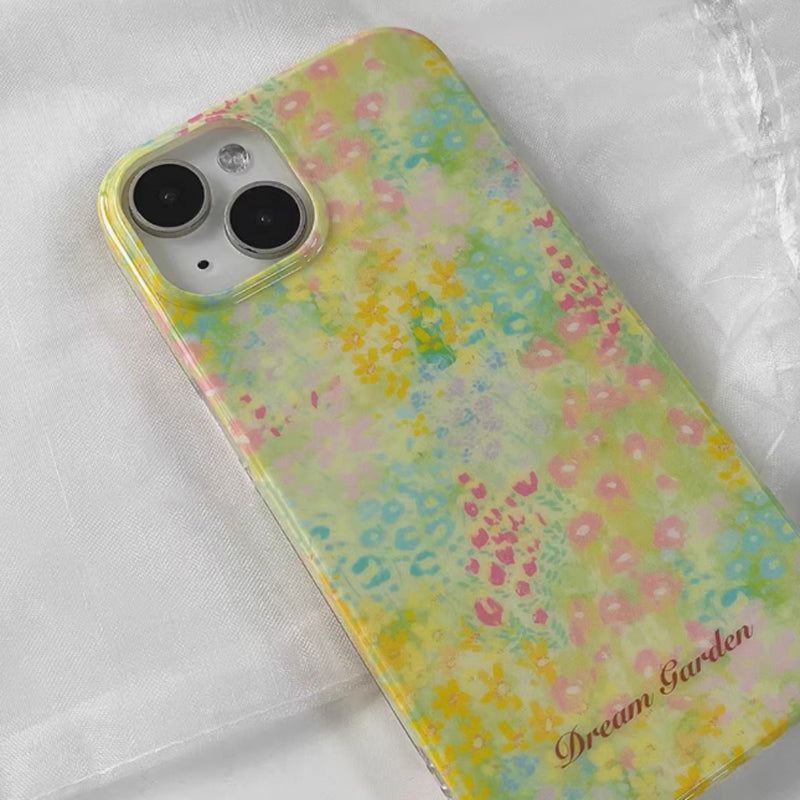 oil paint flower iPhone case