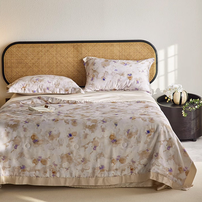 6design luxury flower quilt & pillow sheets