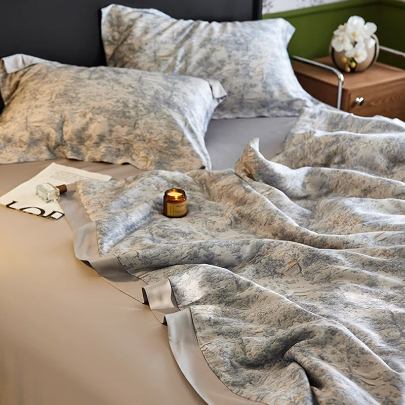 6design luxury flower quilt & pillow sheets