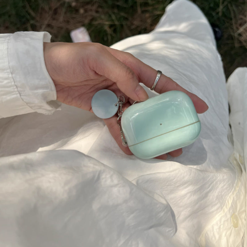 milky green Airpods case