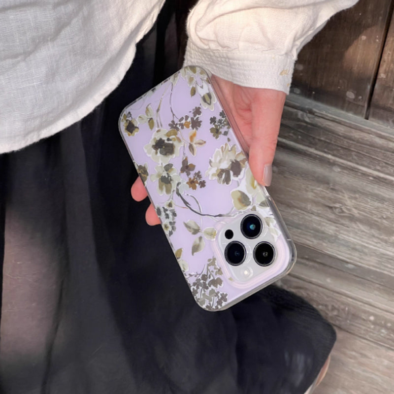 pressed flower iPhone case