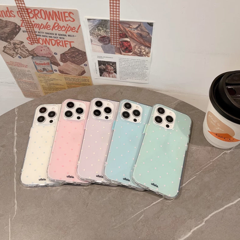 5color mini dot iPhone case