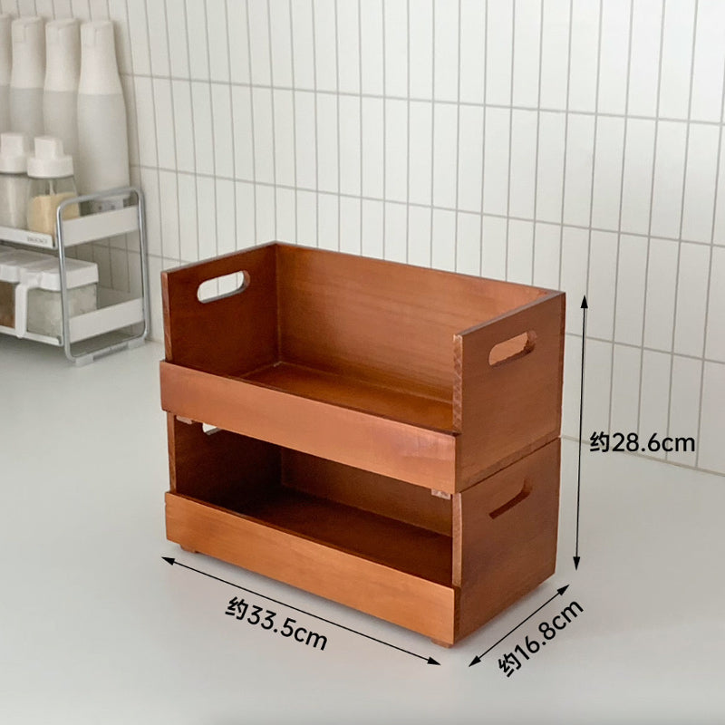 3size stackable wood rack