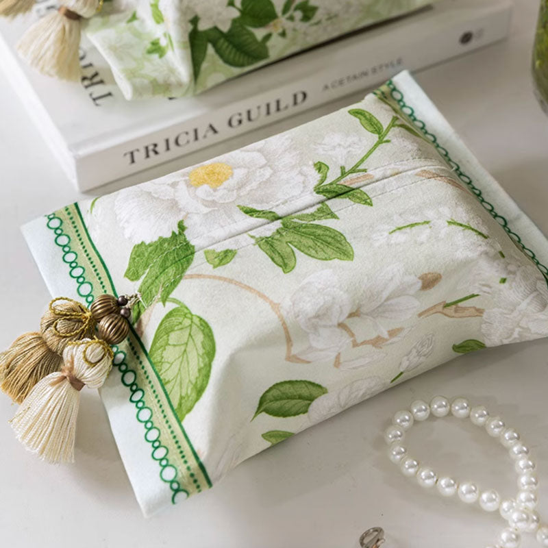 2design fresh green flower tissue case