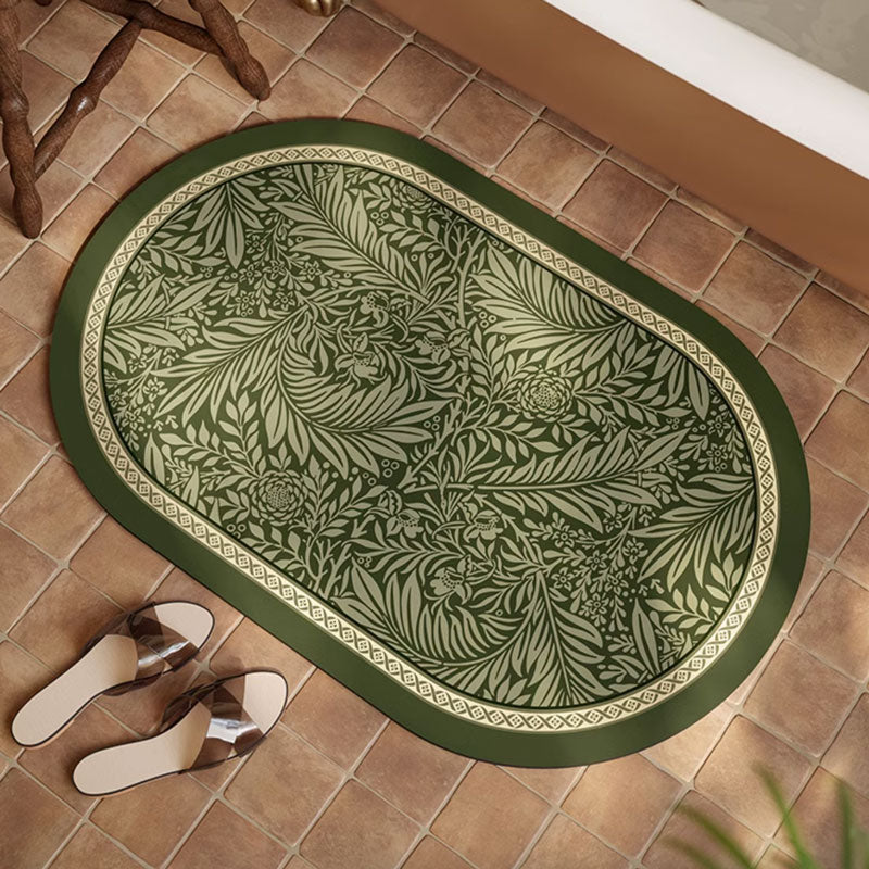 deep botanical bath mat