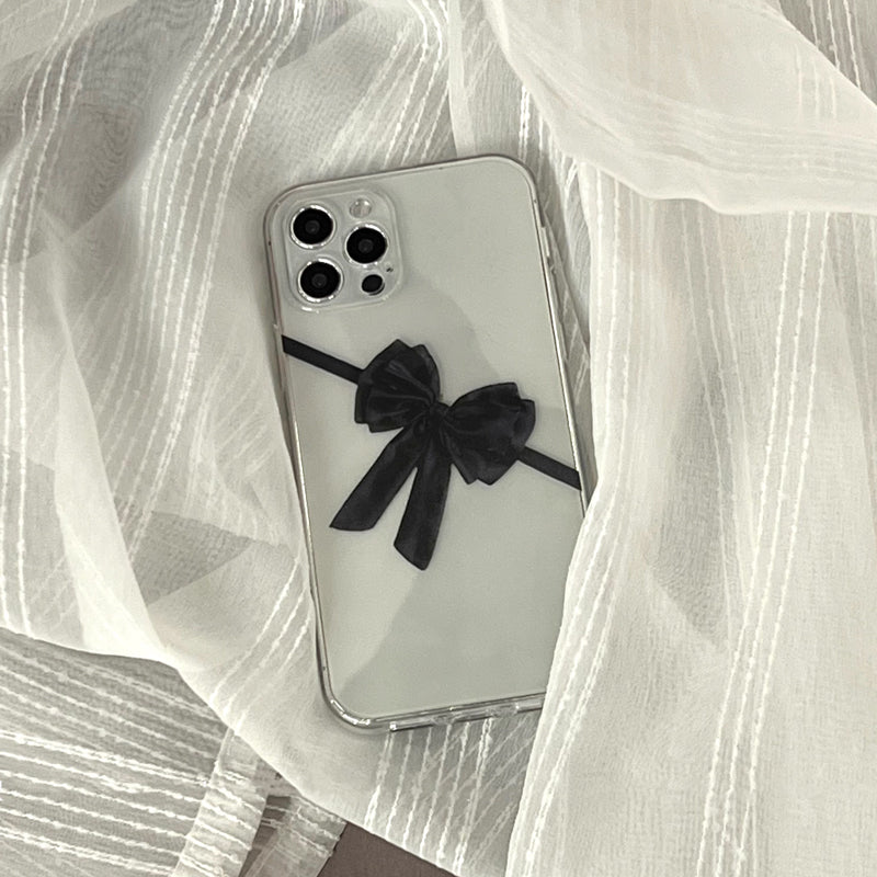 black ribbon iPhone case