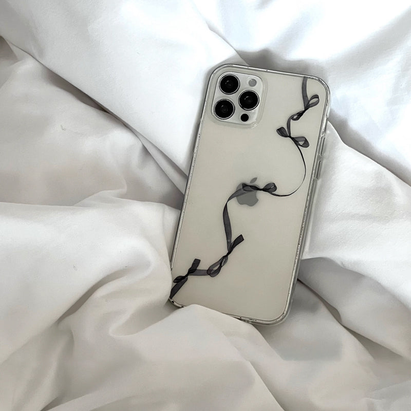 black art ribbon iPhone case