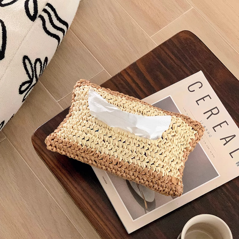 2color paper knit tissue case