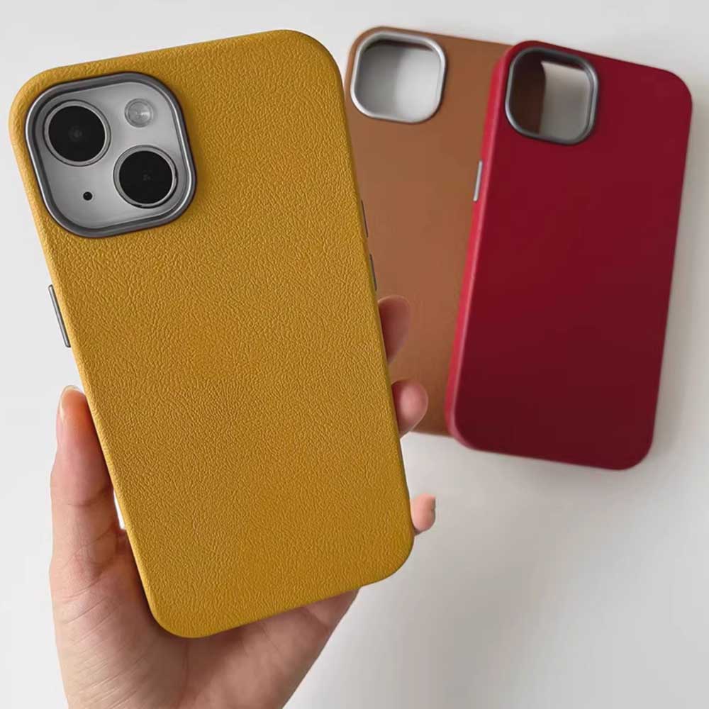 7color simple leather iPhone case