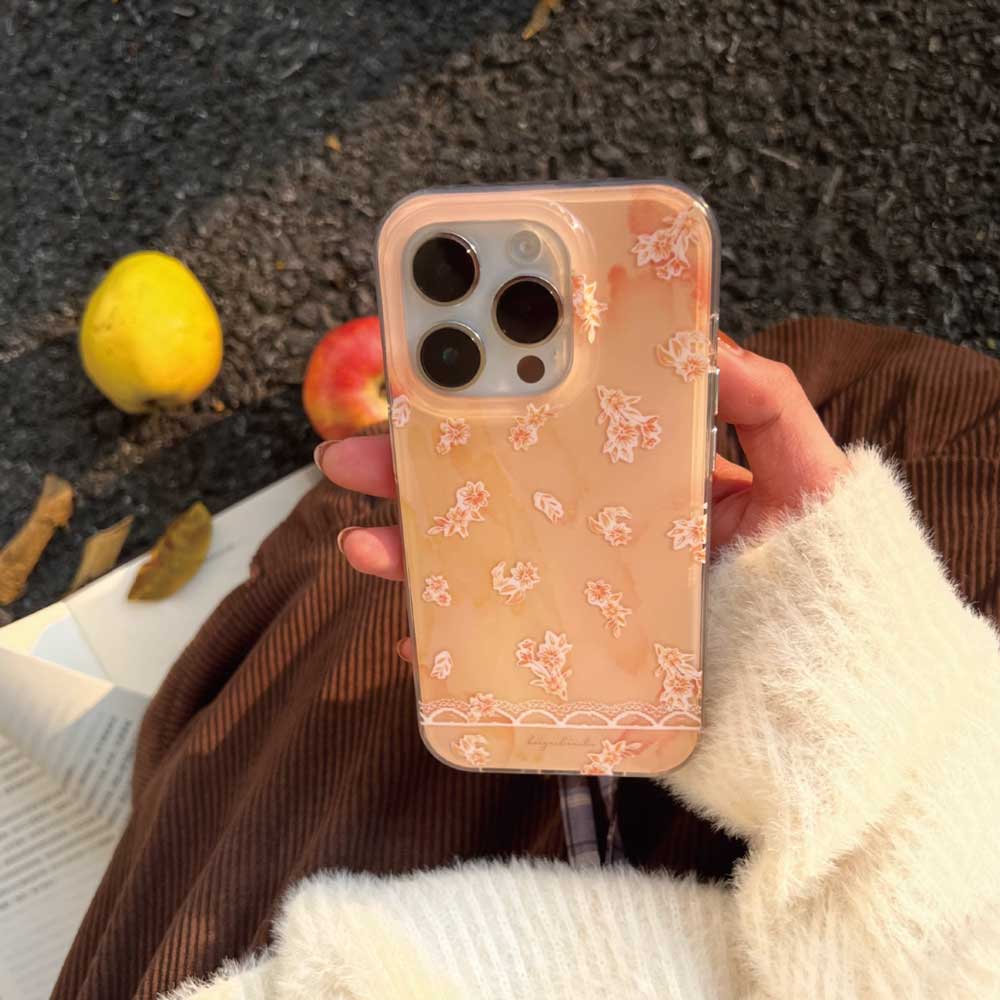 orange flower iPhone case