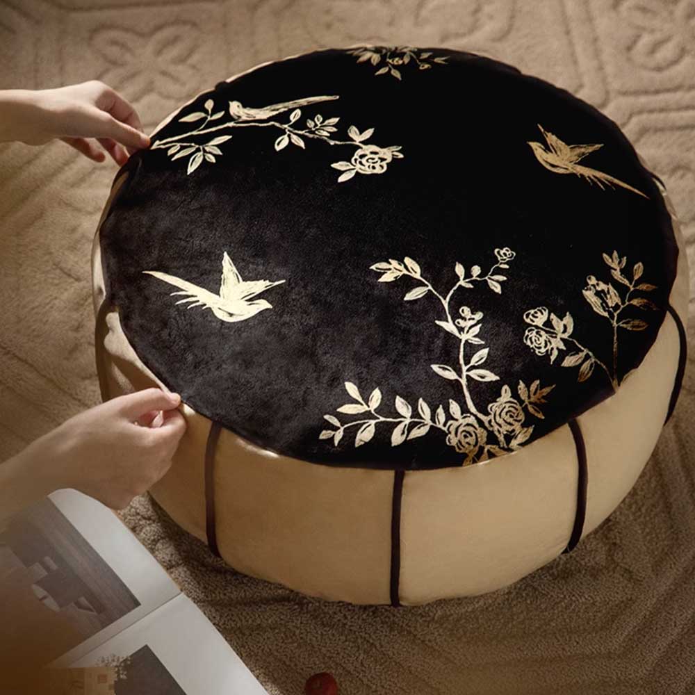 black bird bloom stool