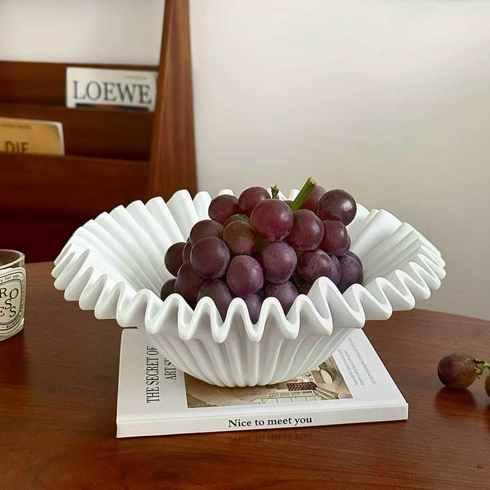 2color pleats fruit tray