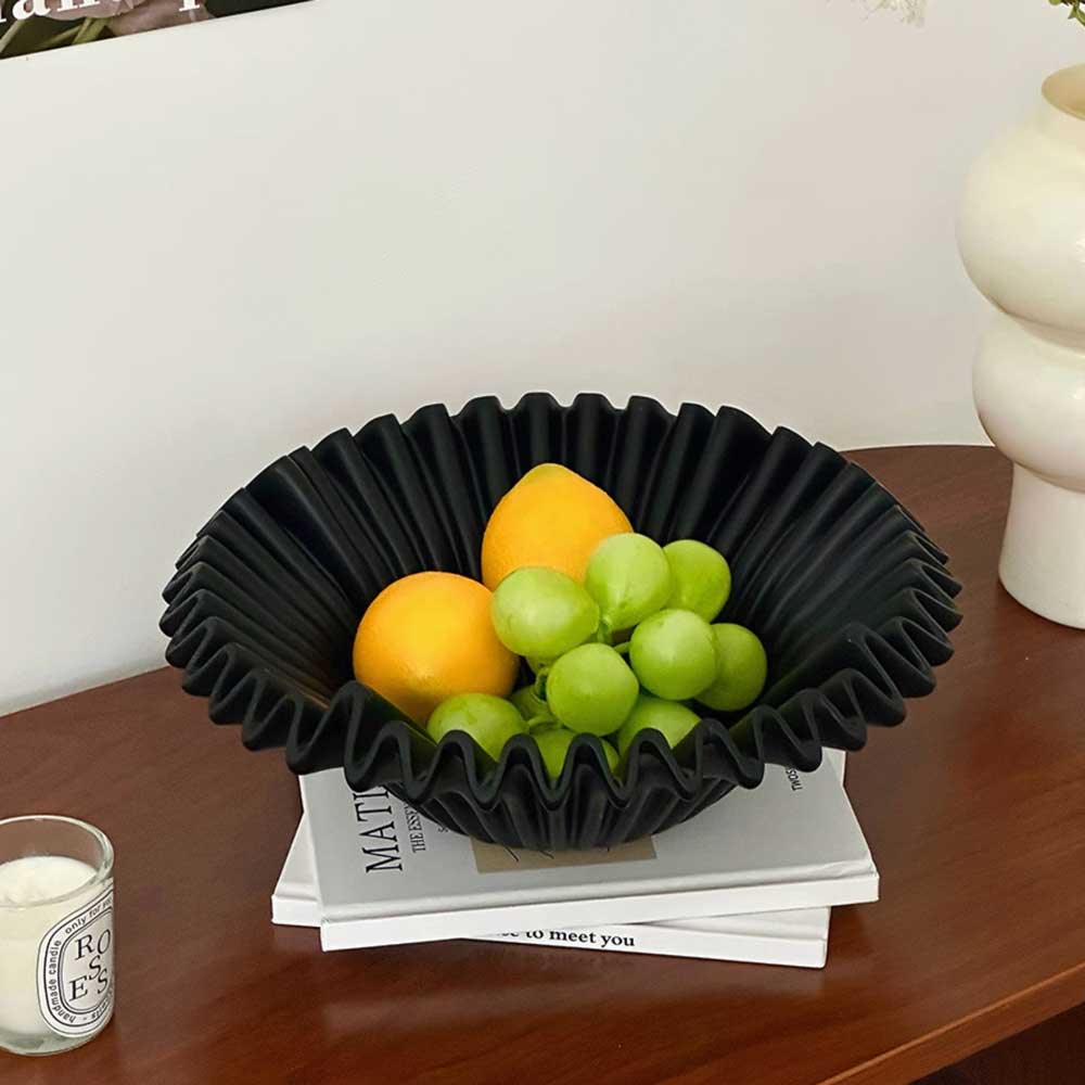 2color pleats fruit tray