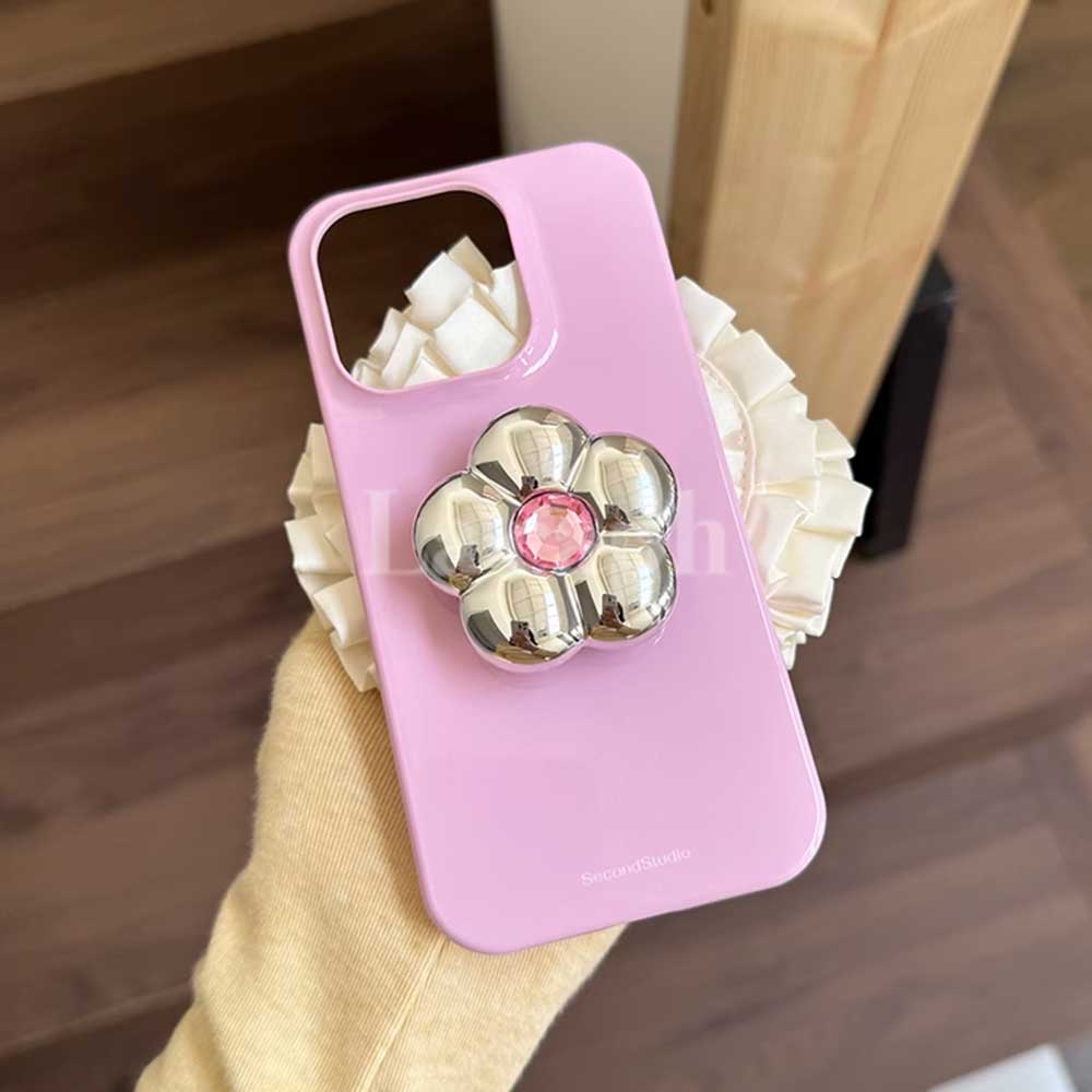 flower grip pink iPhone case (4colors)