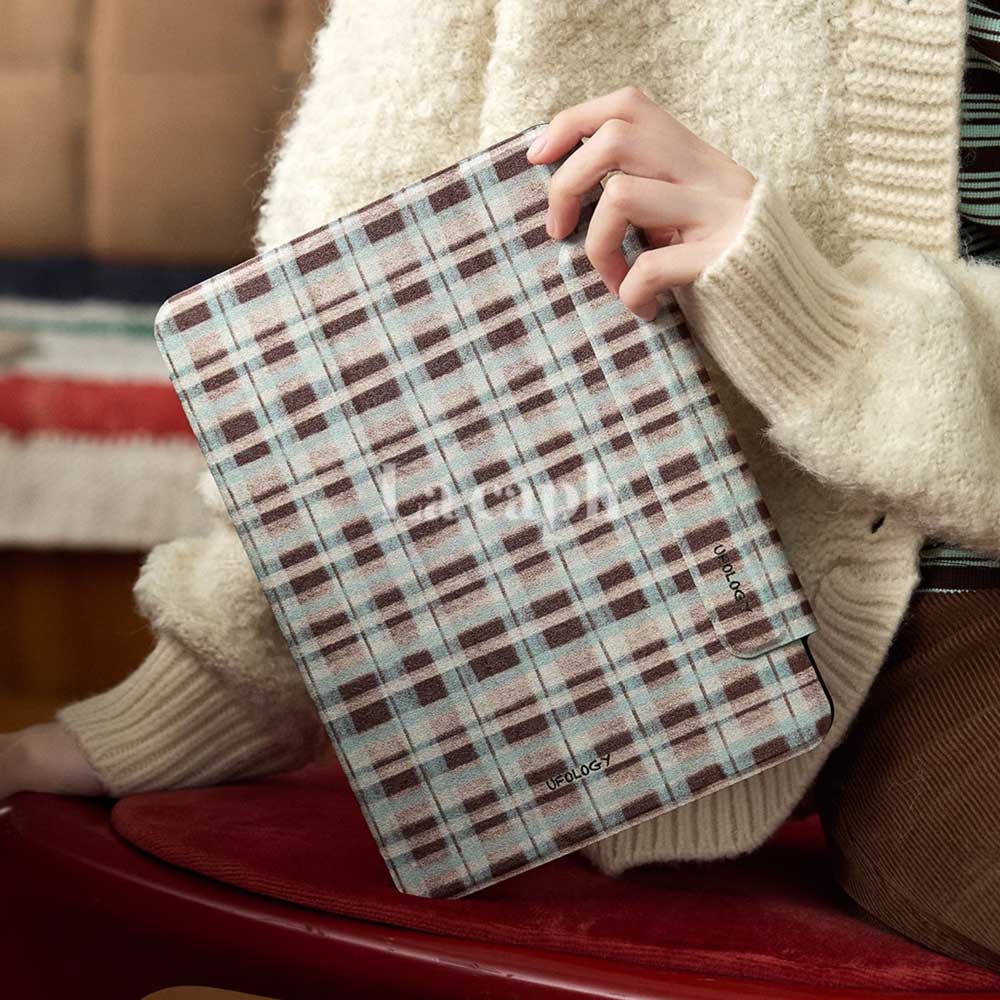 winter check iPad case