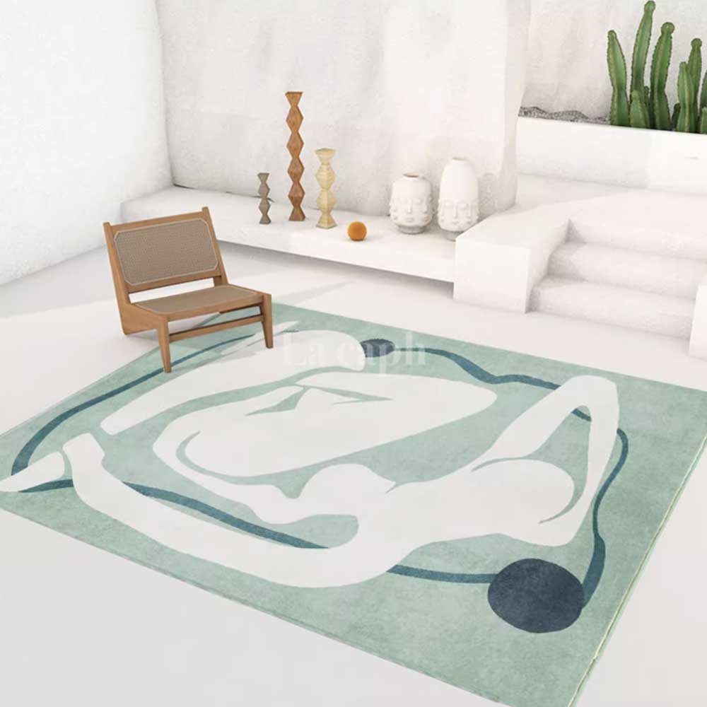 serene figure carpet