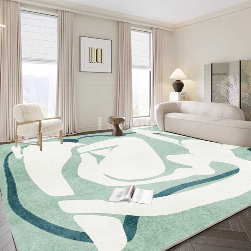 serene figure carpet