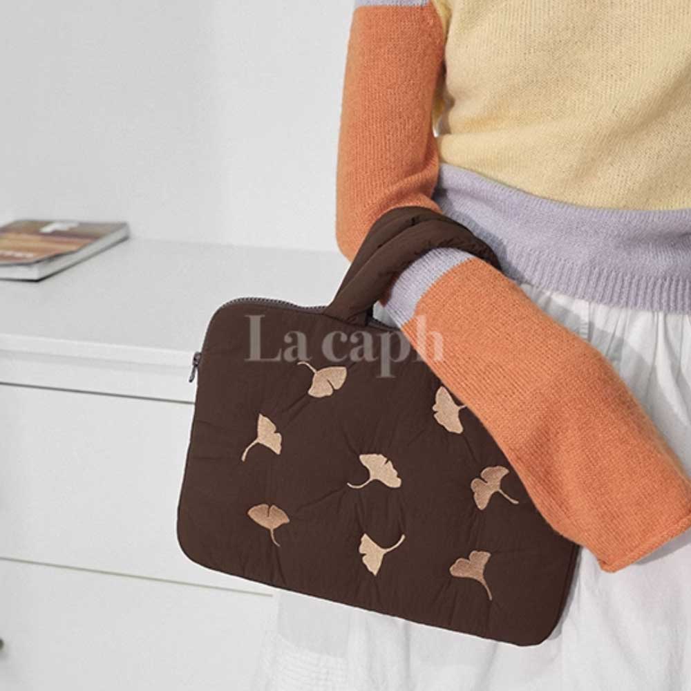 ginkgo embroidery PC bag (3colors)