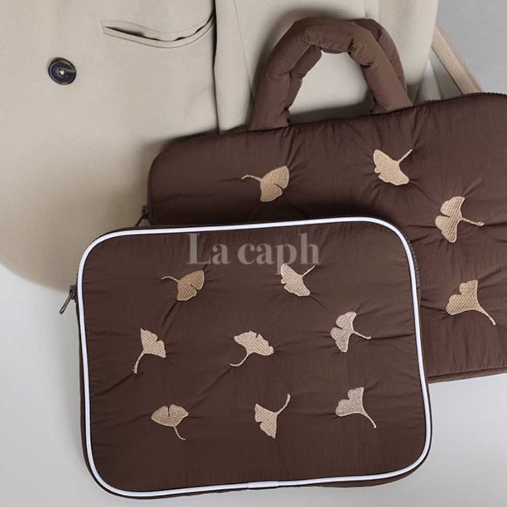 ginkgo embroidery PC bag (3colors)