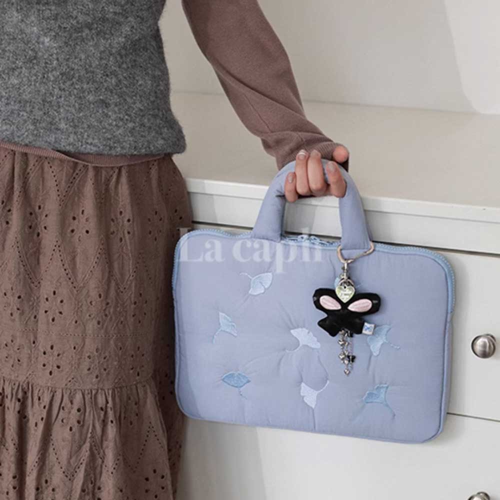 ginkgo embroidery PC bag (3colors)