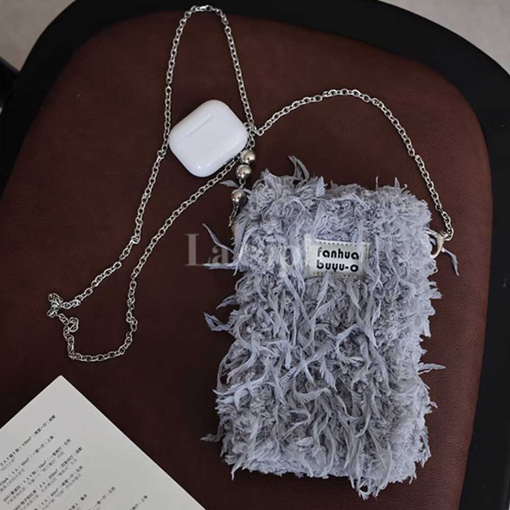 fluffy charm iPhone bag (4colors)