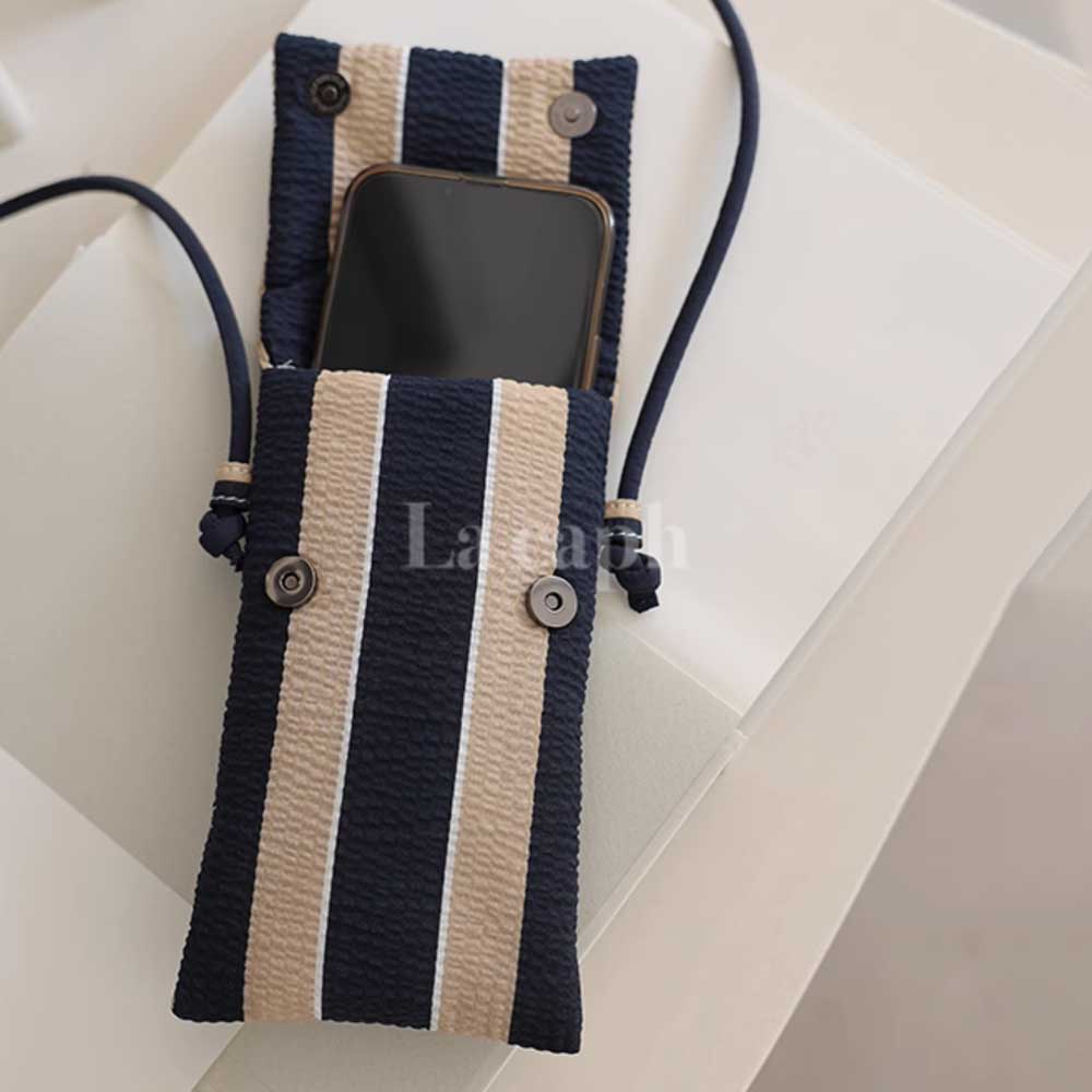 stripe compact iPhone bag (2colors)