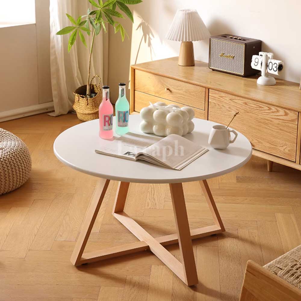 round cross leg table(2colors)