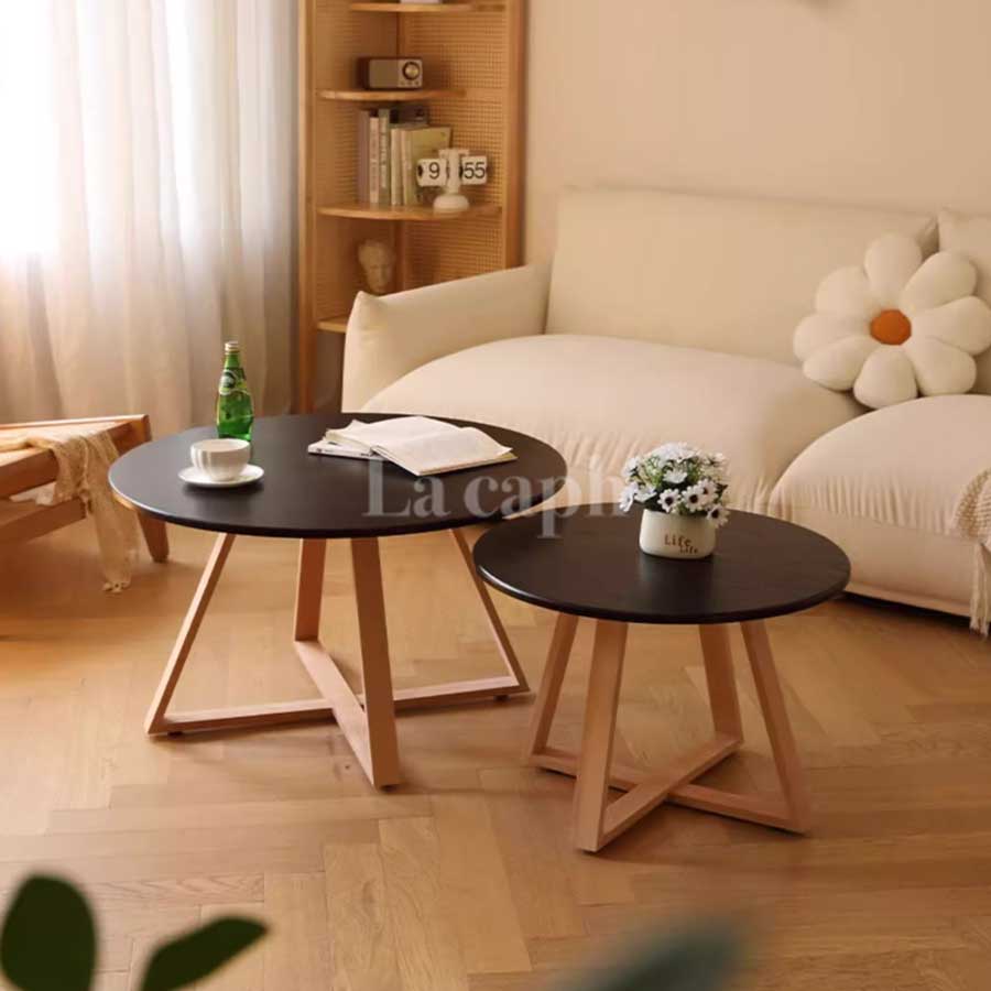 round cross leg table(2colors)