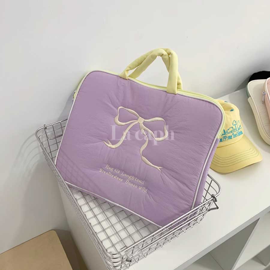 pastel ribbon PC bag (4colors)