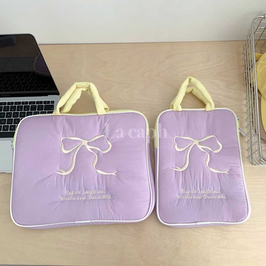 pastel ribbon PC bag (4colors)