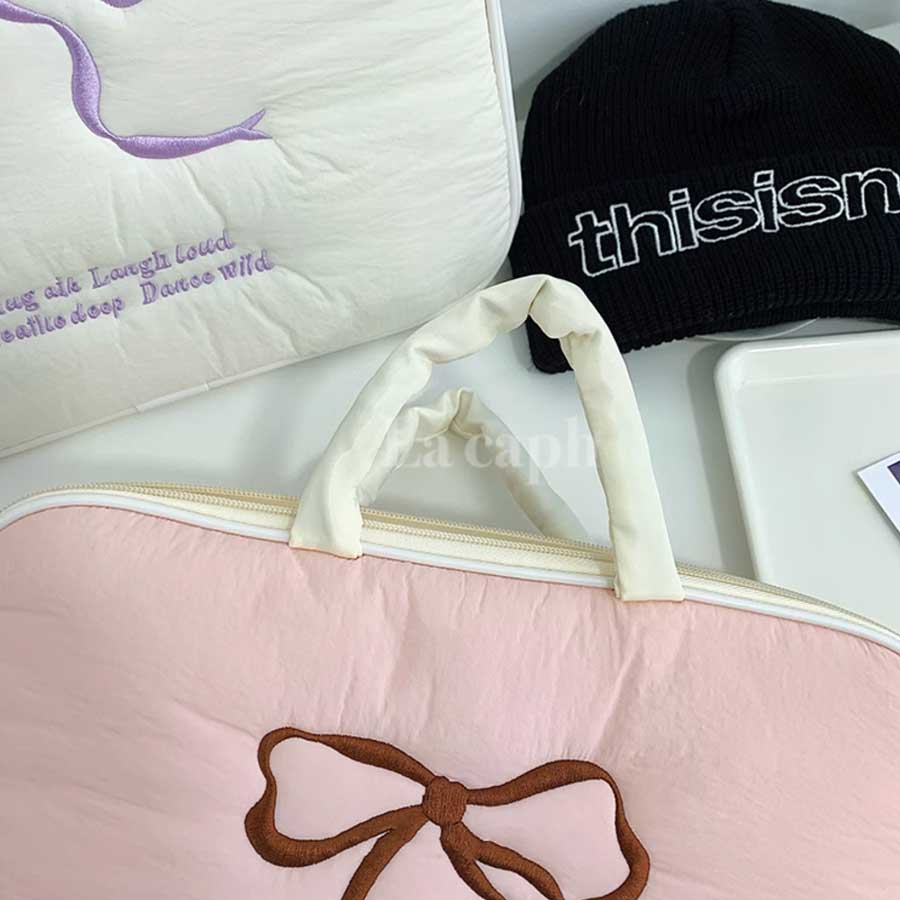 pastel ribbon PC bag (4colors)