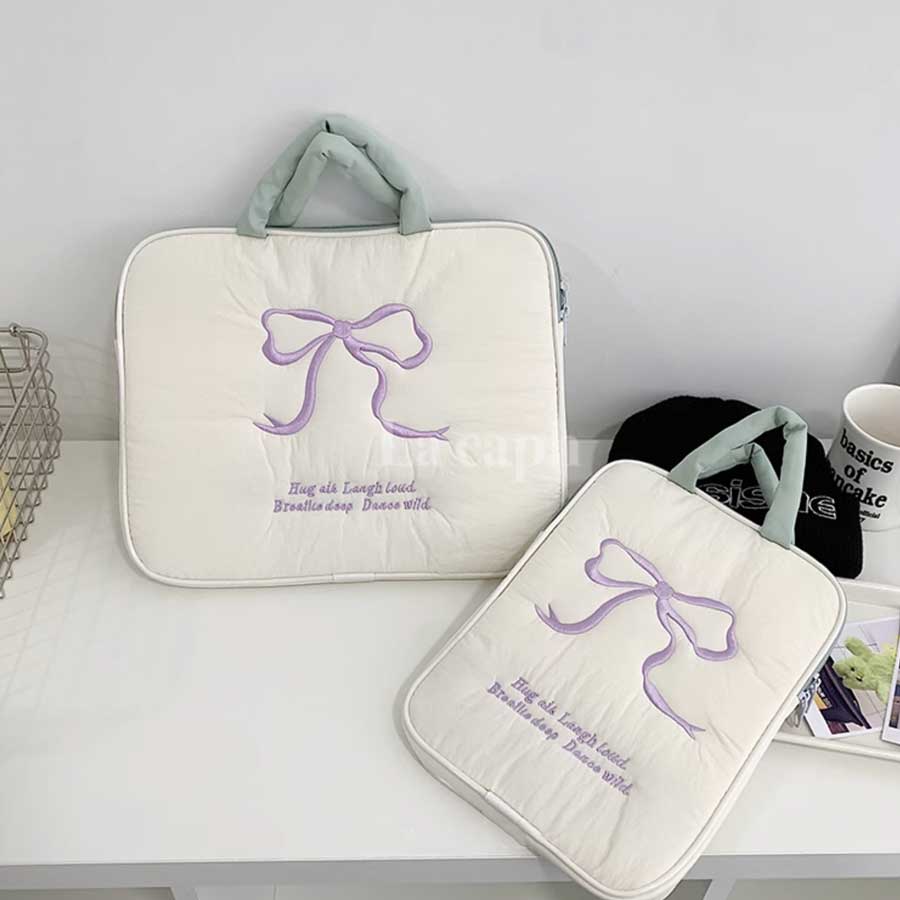 pastel ribbon PC bag (4colors)