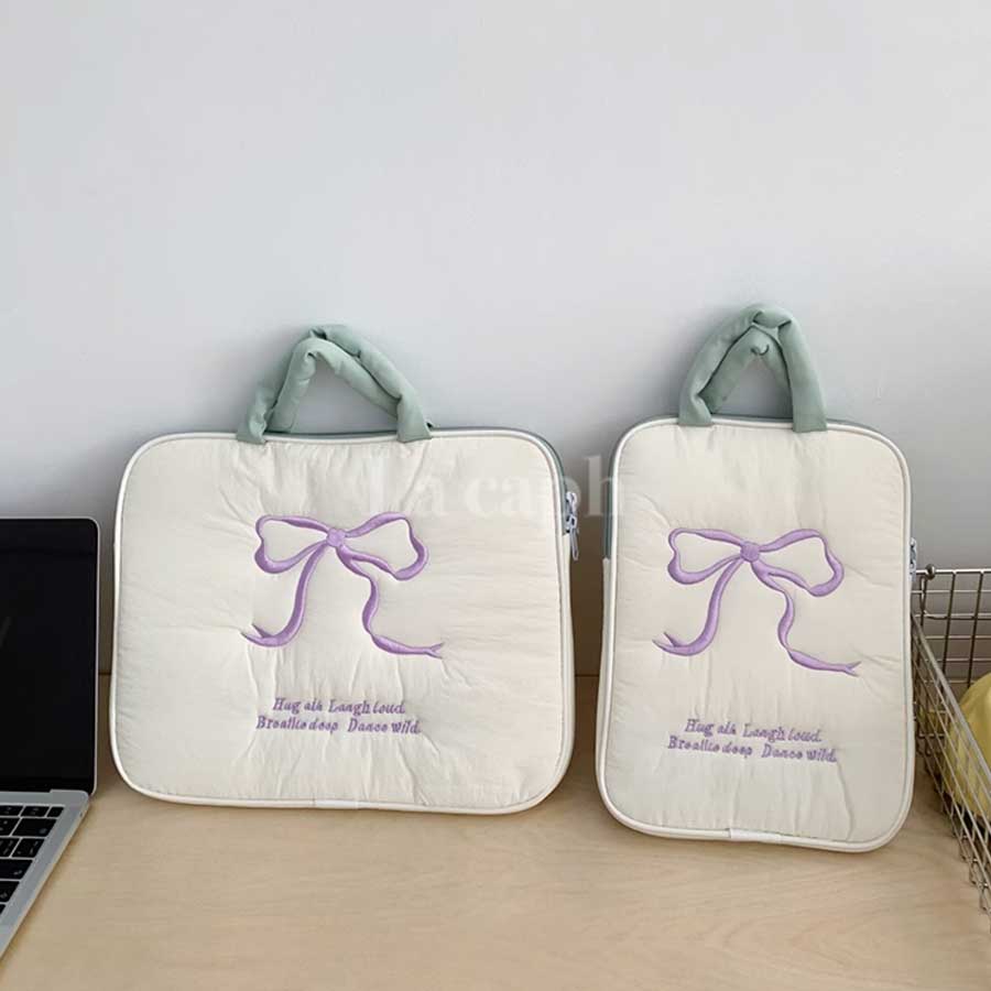 pastel ribbon PC bag (4colors)