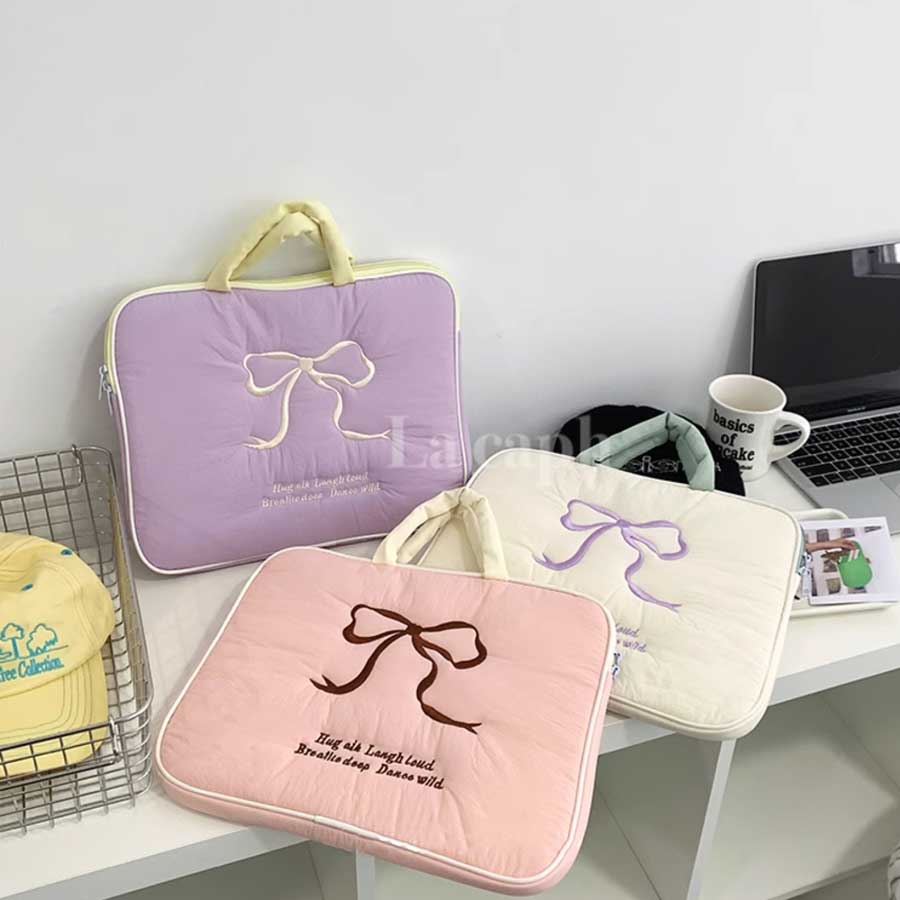 pastel ribbon PC bag (4colors)