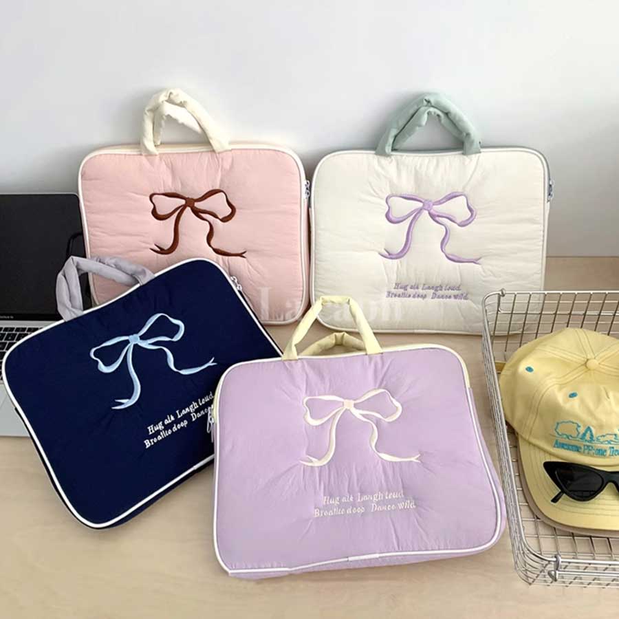 pastel ribbon PC bag (4colors)