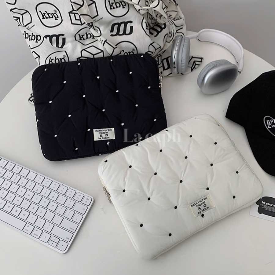 quilted dot PC bag (2colors)