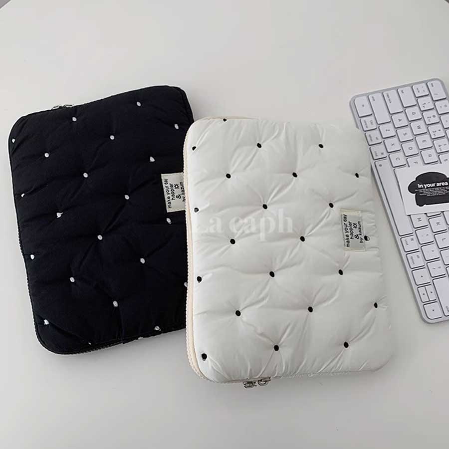 quilted dot PC bag (2colors)