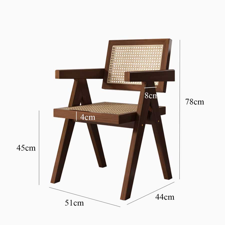 rattan wood chair(4colors)